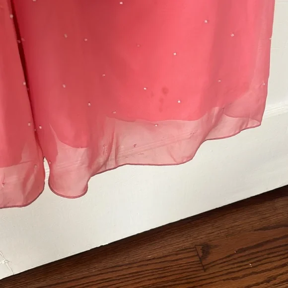 Vintage 2003 Peach Prom Dress size 8 - Picture 2 of 4